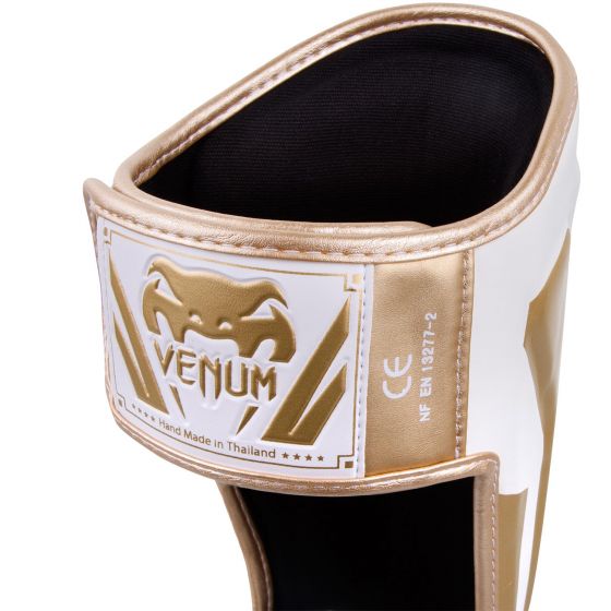 Venum Elite 站式护腿 - 白/金
