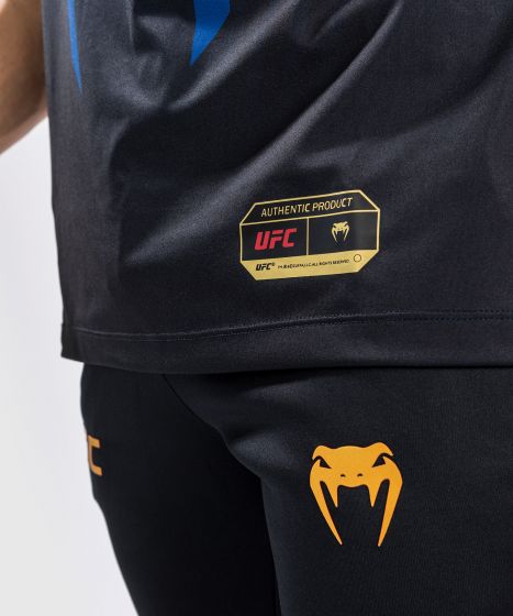 VENUM|UFC Venum Authentic 格斗之夜 2.0 暗夜系列 男子出场短袖 - 蓝/黑/金色