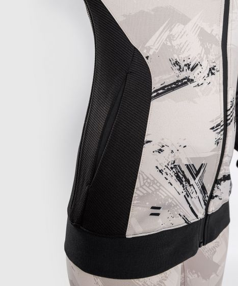 UFC |VENUM Authentic 格斗周 2.0 女士拉链衫 - 黑/沙色