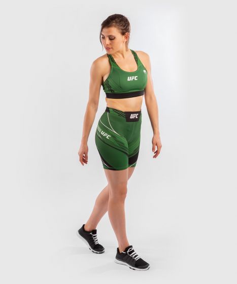 UFC| VENUM AUTHENTIC格斗之夜女士VALE TUDO紧身五分短裤 - 绿色