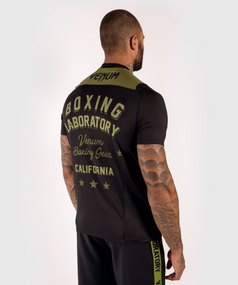 VENUM Boxing Lab 速干短袖 - 黑/绿色