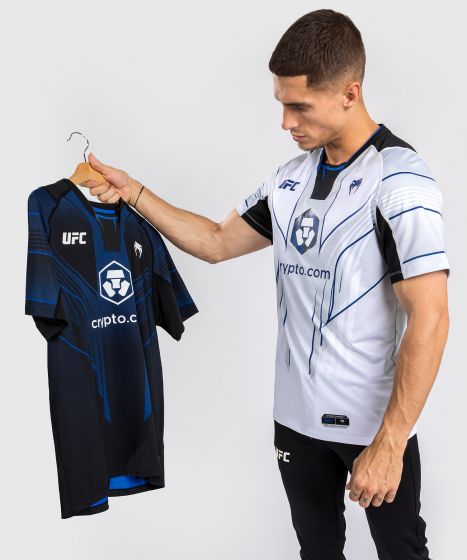 VENUM|UFC Venum Authentic 格斗之夜 2.0 暗夜系列 男子出场短袖 - 蓝/白色