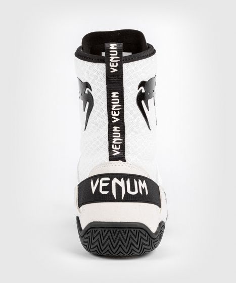 Venum Elite 拳击鞋 - 白/黑色