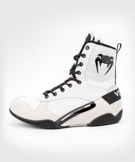 Venum Elite 拳击鞋 - 白/黑色