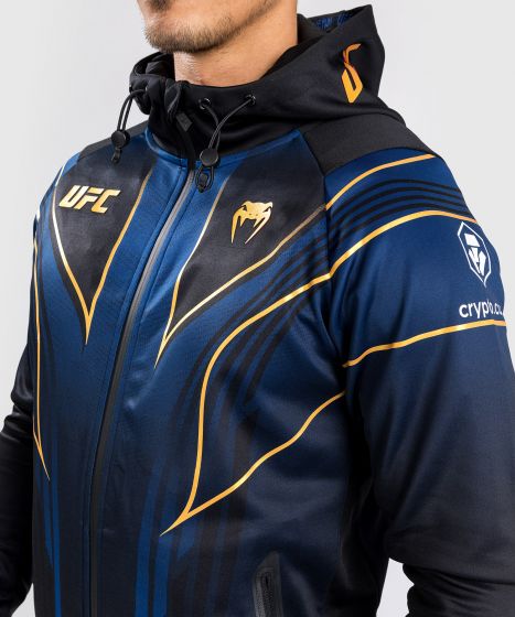 VENUM|UFC Venum Authentic 格斗之夜 2.0 暗夜系列 男子出场外套 - 蓝/黑/金色