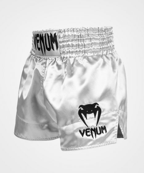 Venum Classic 泰拳短裤 - 银/黑色