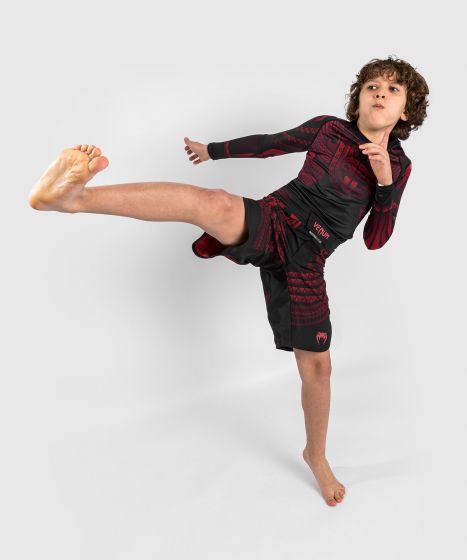 VENUM Nakahi 儿童长袖紧身衣 - 黑/红色