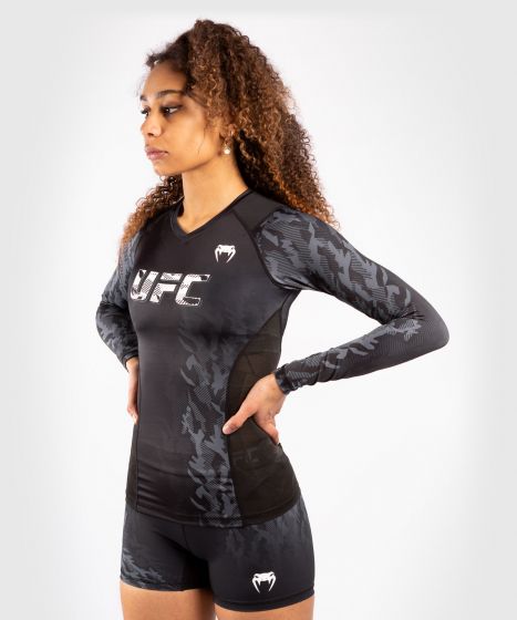 UFC｜ VENUM AUTHENTIC格斗周女士长袖紧身衣 - 黑色