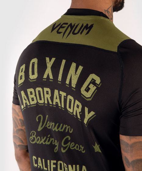 VENUM Boxing Lab 速干短袖 - 黑/绿色
