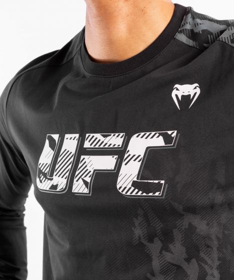UFC｜ VENUM AUTHENTIC格斗周男士长袖T恤 - 黑色