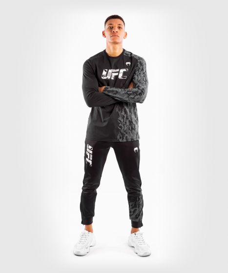 UFC｜ VENUM AUTHENTIC格斗周男士长袖T恤 - 黑色