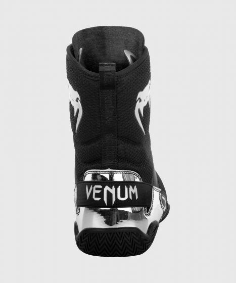 Venum Elite 拳击鞋 - 黑/银