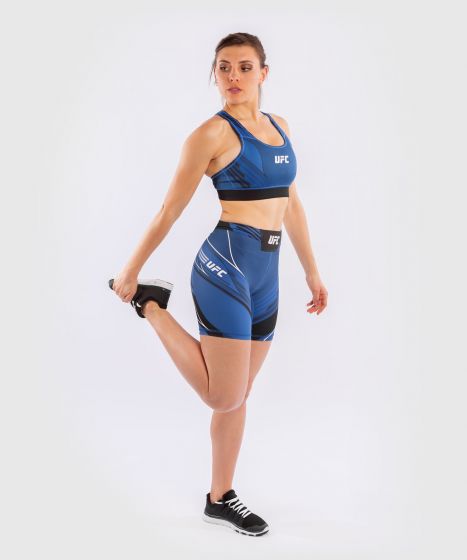 UFC| VENUM AUTHENTIC格斗之夜女士VALE TUDO紧身五分短裤 - 蓝色