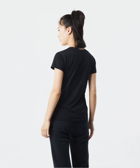 VENUM|UFC Venum 格斗之夜 2.0 经典复刻 女子短袖- 黑色