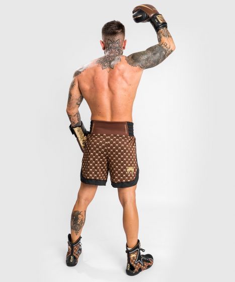 VENUM MONOGRAM 拳击短裤 - 黑/棕色