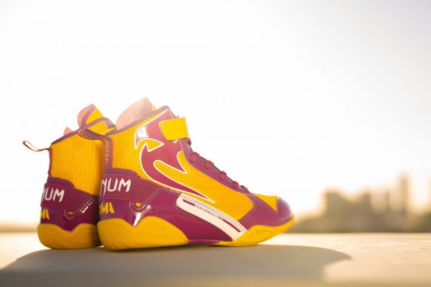 VENUM GIANT LOW LOMA FIGHT DAY限量款拳击鞋-黄色/紫色