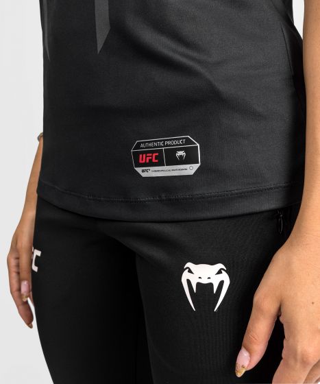 VENUM|UFC Venum Authentic 格斗之夜 2.0 女子出场短袖 - 黑色