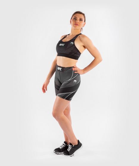 UFC| VENUM AUTHENTIC格斗之夜女士VALE TUDO紧身五分短裤 - 黑色