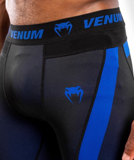 Venum No Gi 3.0 紧身裤 - 黑色/蓝色