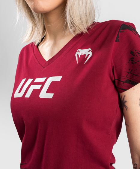 UFC |VENUM Authentic 格斗周 2.0 女士T恤 - 红色-