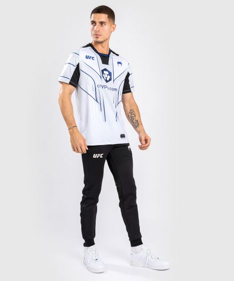 VENUM|UFC Venum Authentic 格斗之夜 2.0 暗夜系列 男子出场短袖 - 蓝/白色