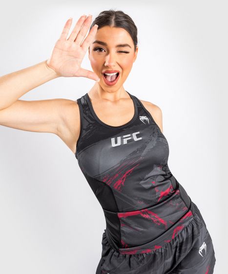 UFC |VENUM Authentic 格斗周 2.0 女士速干背心 - 黑/红色-