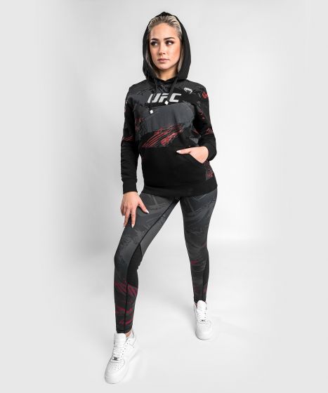 UFC |VENUM Authentic 格斗周 2.0 女士卫衣 - 黑/红色-