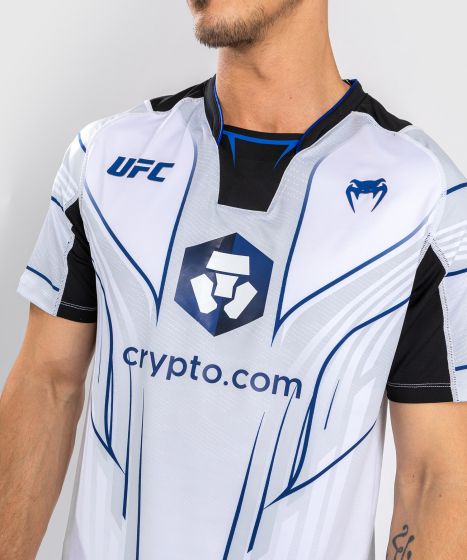 VENUM|UFC Venum Authentic 格斗之夜 2.0 暗夜系列 男子出场短袖 - 蓝/白色