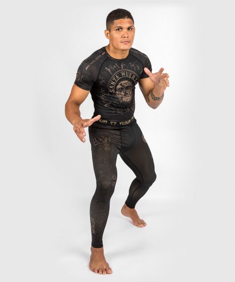 Venum Santa Muerte Dark Side - 紧身长裤 - 黑/棕色