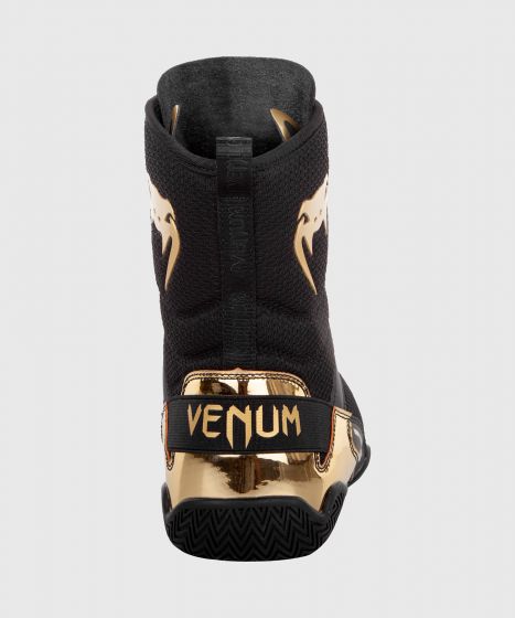 Venum Elite 拳击鞋 - 黑/金