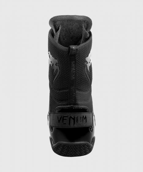 VENUM Elite 男女高帮格斗拳击鞋 搏击训练比赛鞋 - 黑/黑