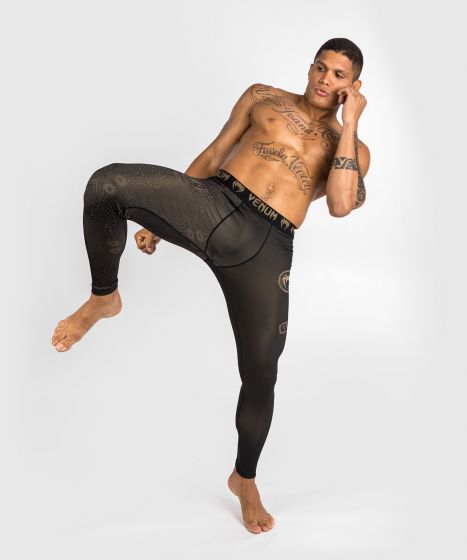 Venum Santa Muerte Dark Side - 紧身长裤 - 黑/棕色