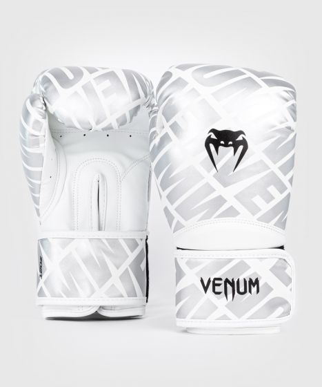 VENUM Contender 1.5 XT 拳击手套 -白/银色