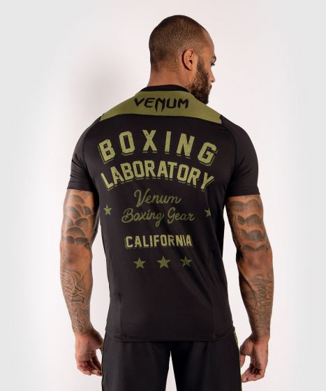 VENUM Boxing Lab 速干短袖 - 黑/绿色