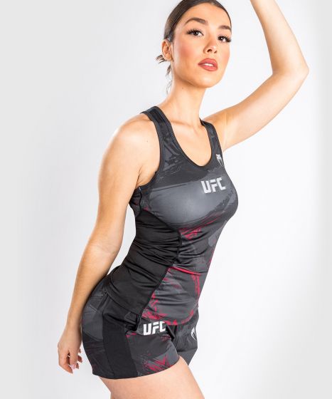 UFC |VENUM Authentic 格斗周 2.0 女士速干背心 - 黑/红色-