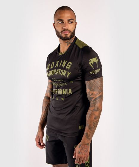 VENUM Boxing Lab 速干短袖 - 黑/绿色