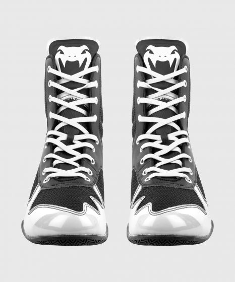 Venum Elite 拳击鞋 - 黑/白