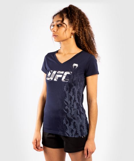 UFC｜ VENUM AUTHENTIC格斗周女士运动短袖 - 海军蓝色