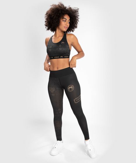 Venum Santa Muerte Dark Side - 女士运动内衣 - 黑/棕色