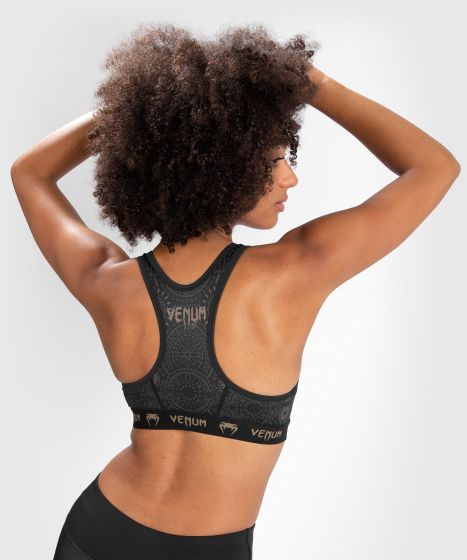 Venum Santa Muerte Dark Side - 女士运动内衣 - 黑/棕色