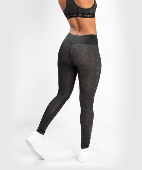 Venum Santa Muerte Dark Side - 女士紧身长裤 - 黑/棕色