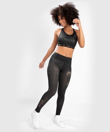 Venum Santa Muerte Dark Side - 女士紧身长裤 - 黑/棕色