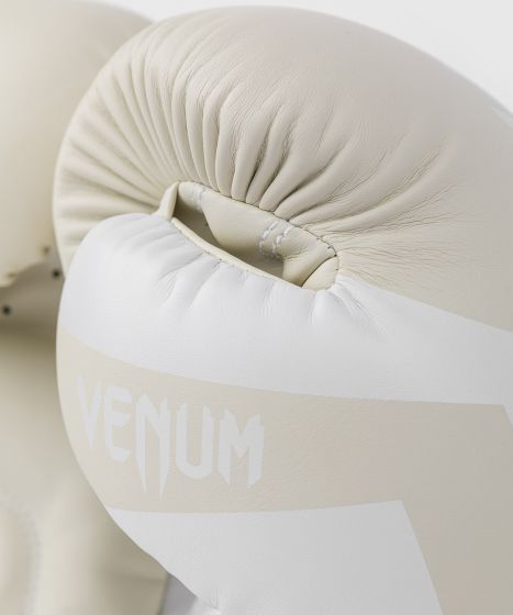 Venum Elite 拳击手套 - 白/象牙白
