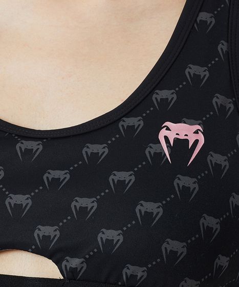 VENUM MONOGRAM 运动内衣 - 黑/粉金色