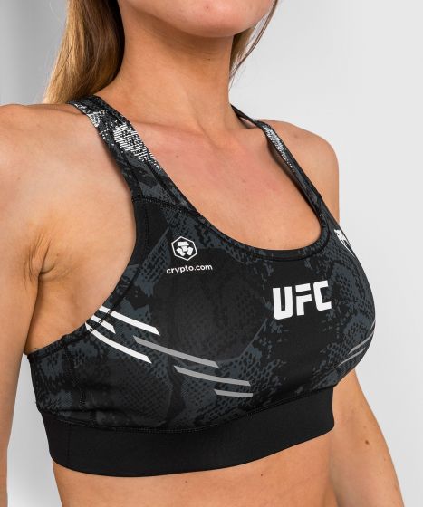 UFC Adrenaline | VENUM Authentic 格斗之夜 女士运动内衣 - 黑色