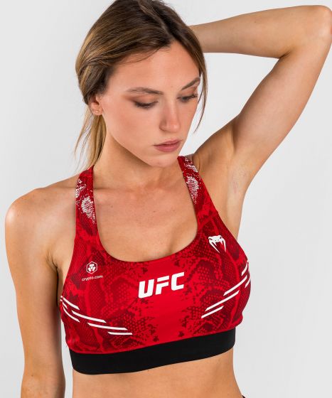 UFC Adrenaline | VENUM Authentic 格斗之夜 女士运动内衣 - 红色