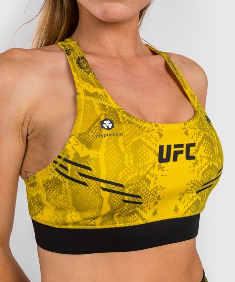 UFC Adrenaline | VENUM Authentic 格斗之夜 女士运动内衣 - 黄色