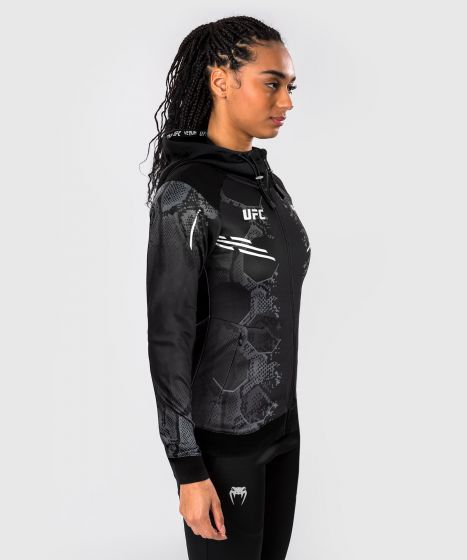 UFC Adrenaline | VENUM Authentic 格斗之夜 女士出场外套 - 黑色