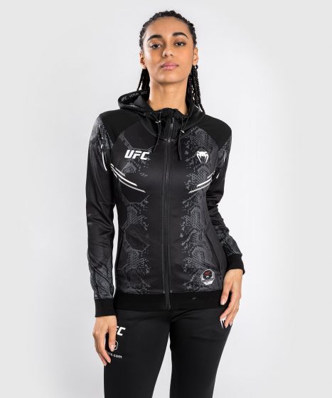 UFC Adrenaline | VENUM Authentic 格斗之夜 女士出场外套 - 黑色