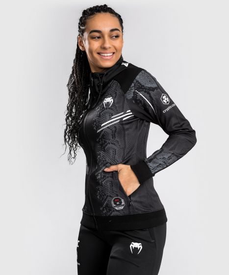 UFC Adrenaline | VENUM Authentic 格斗之夜 女士出场外套 - 黑色